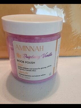 Aminnah Raspberry Vanilla Boob Polish.